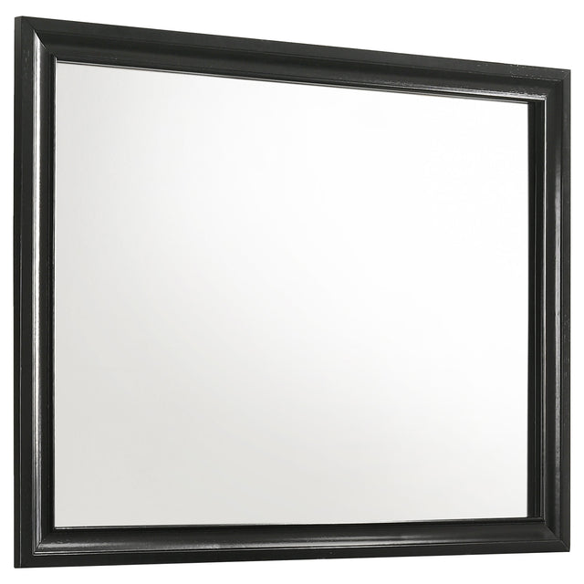 Furniture City Houma - Coaster - Miranda Dresser Mirror Black - 206364