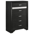 Furniture City Houma - Coaster - Miranda 5-drawer Bedroom Chest Black - 206365