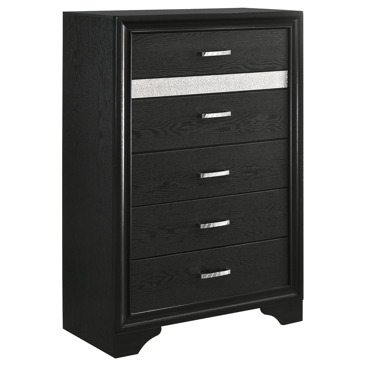 Furniture City Houma - Coaster - Miranda 5-drawer Bedroom Chest Black - 206365