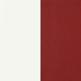 Retro 5-piece Oval Dining Table Set White and Red