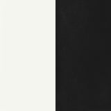 Retro 5-piece Oval Dining Table Set White and Black