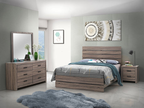 Furniture City Houma - Coaster - Brantford 4-piece Queen Bedroom Set Barrel Oak - 207041Q-S4