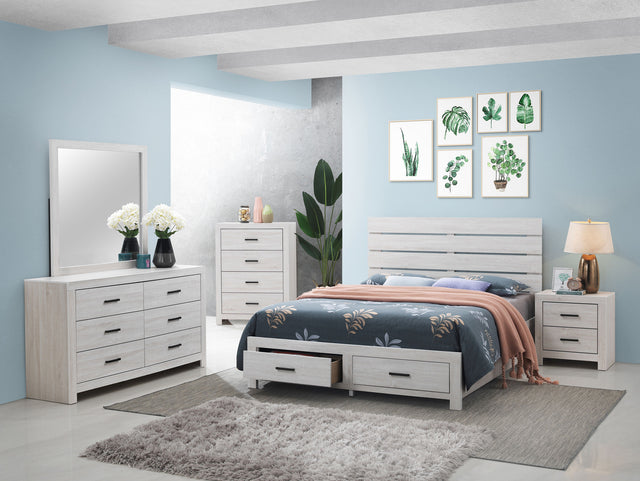Furniture City Houma - Coaster - Brantford 5-piece Queen Bedroom Set Coastal White - 207050Q-S5