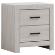 Furniture City Houma - Coaster - Brantford 2-drawer Nightstand Coastal White - 207052