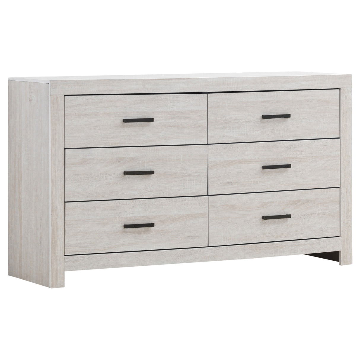 Furniture City Houma - Coaster - Brantford 6-drawer Dresser Coastal White - 207053