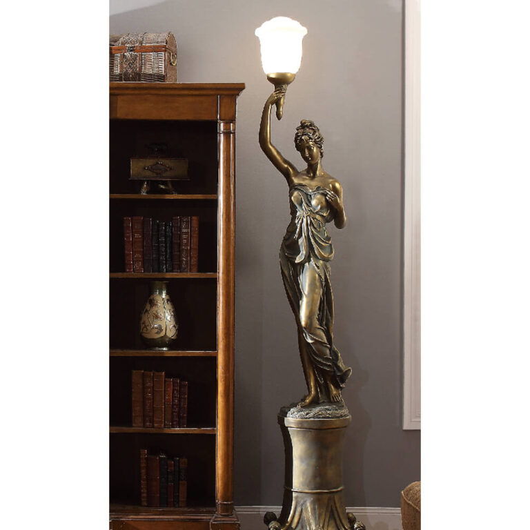HD-7919 - Face Left Floor Lamp - Bronze