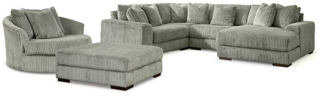 Lindyn 4-Piece Sectional, Chair and Ottoman