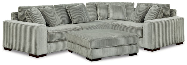 Furniture City Houma - Ashley Furniture - Lindyn 4-Piece Sectional and Ottoman - 4-Piece Sectional and Ottoman - 21105U7