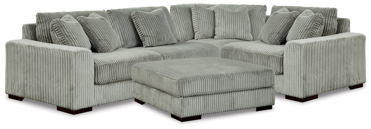 Lindyn 4-Piece Sectional and Ottoman