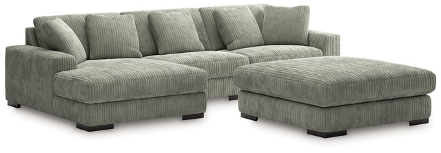 Furniture City Houma - Ashley Furniture - Lindyn 3-Piece Sectional with Ottoman - 3-Piece Sectional with Ottoman - 21105U10
