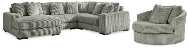 Furniture City Houma - Ashley Furniture - Lindyn 4-Piece Sectionals with Chair - 4-Piece Sectionals with Chair - 21105U4