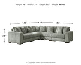 Lindyn 5-Piece Sectional and Ottoman