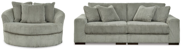 Furniture City Houma - Ashley Furniture - Lindyn 2-Piece Sectional Sofa and Oversized Swivel Accent Chair - 2-Piece Sectional Sofa and Oversized Swivel Accent Chair - 21105U3