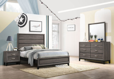 Furniture City Houma - Coaster - Watson 4-piece Full Bedroom Set Grey Oak - 212421F-S4