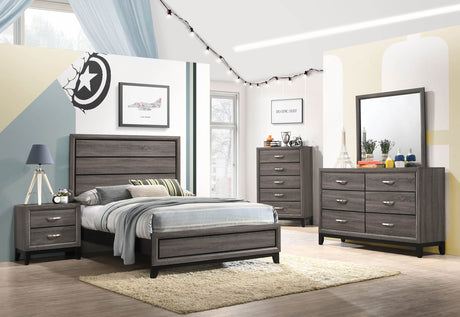Furniture City Houma - Coaster - Watson 5-piece Full Bedroom Set Grey Oak - 212421F-S5