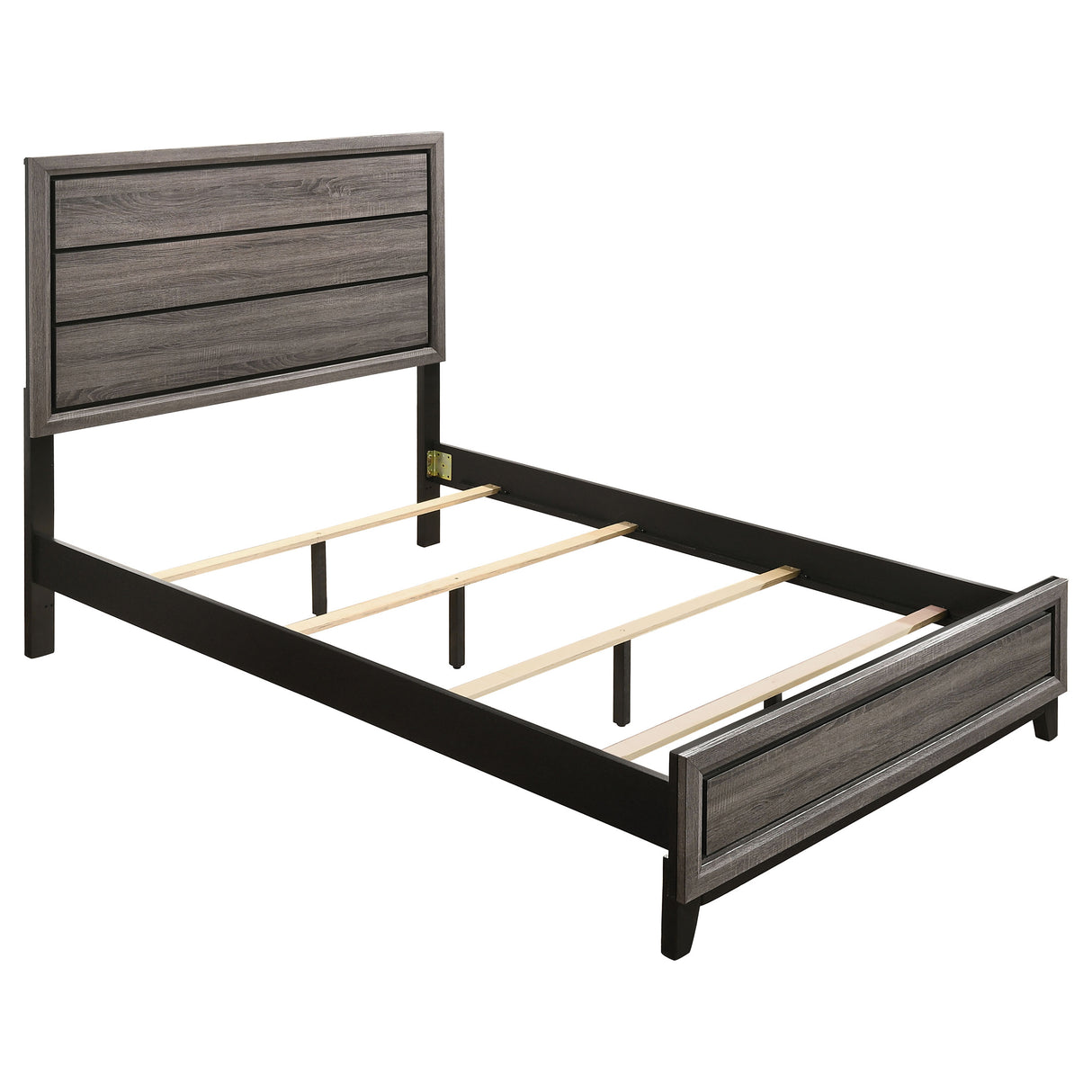 Furniture City Houma - Coaster - Watson Wood Full Panel Bed Grey Oak - 212421F