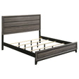Furniture City Houma - Coaster - Watson Wood Eastern King Panel Bed Grey Oak - 212421KE