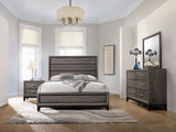 Furniture City Houma - Coaster - Watson 4-piece California King Bedroom Set Grey Oak - 212421KW-S4