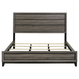 Watson Wood California King Panel Bed Grey Oak