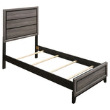 Furniture City Houma - Coaster - Watson Wood Twin Panel Bed Grey Oak - 212421T