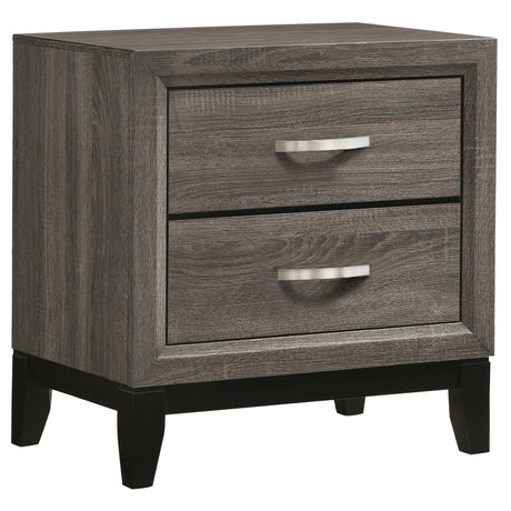 Furniture City Houma - Coaster - Watson 2-drawer Nightstand Grey Oak - 212422