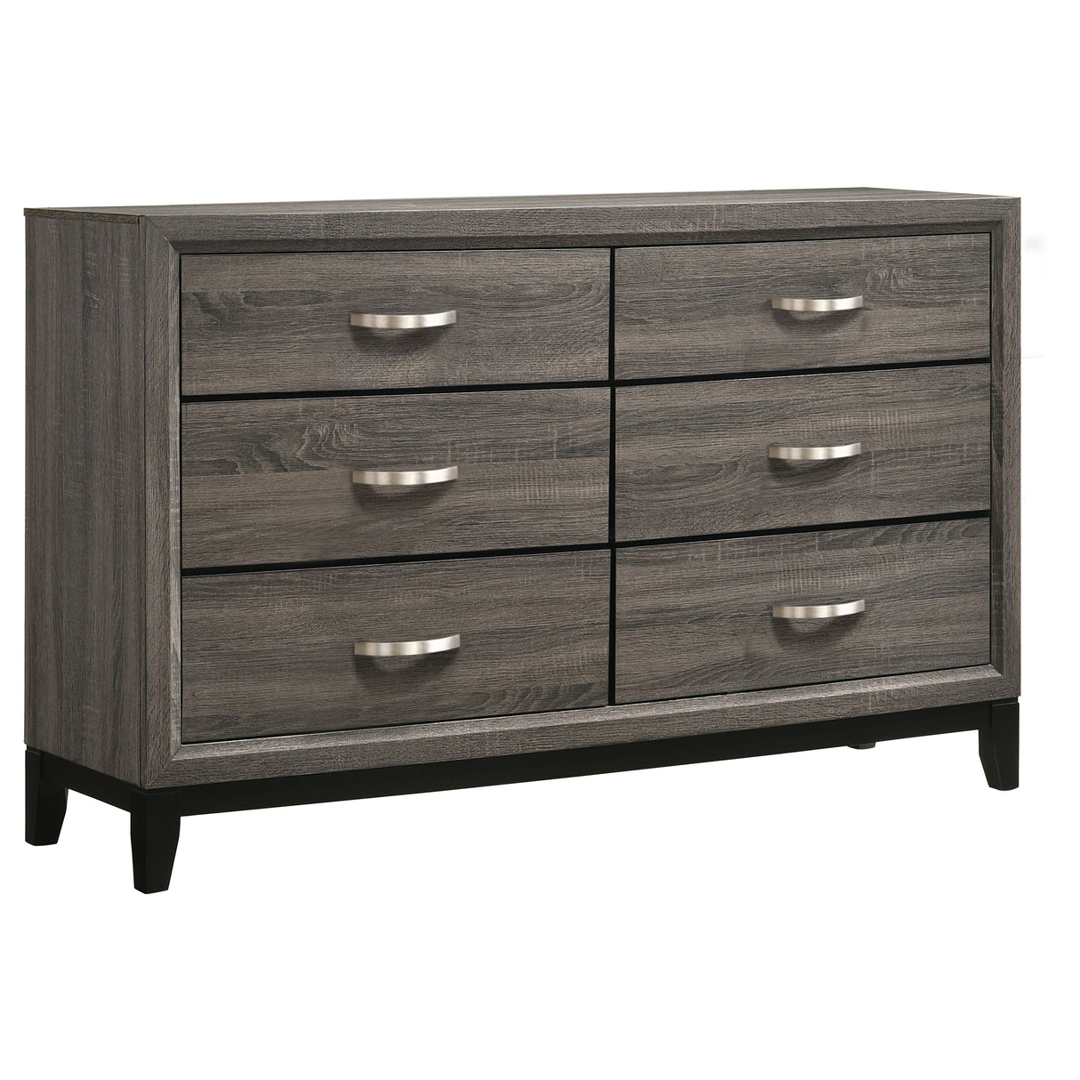 Furniture City Houma - Coaster - Watson 6-drawer Dresser Grey Oak - 212423