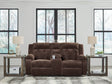 Furniture City Houma - Ashley Furniture - Observation Living Room - DBL REC PWR Loveseat w/Console / Steel - PC2140596