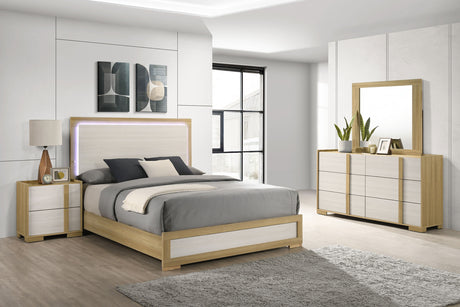 Furniture City Houma - Coaster - Hyland 4-piece Queen Bedroom Set Natural - 215651Q-S4