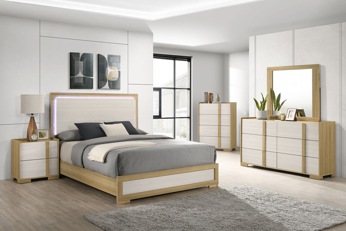 Furniture City Houma - Coaster - Hyland 5-piece Queen Bedroom Set Natural - 215651Q-S5