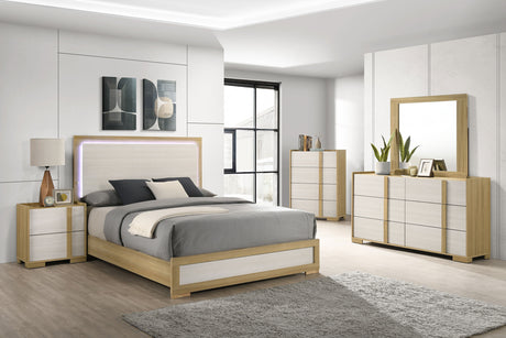 Furniture City Houma - Coaster - Hyland 5-piece Queen Bedroom Set Natural - 215651Q-S5