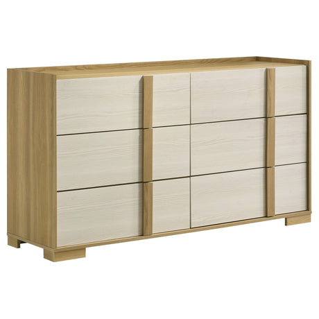 Furniture City Houma - Coaster - Hyland 6-drawer Dresser Natural - 215653