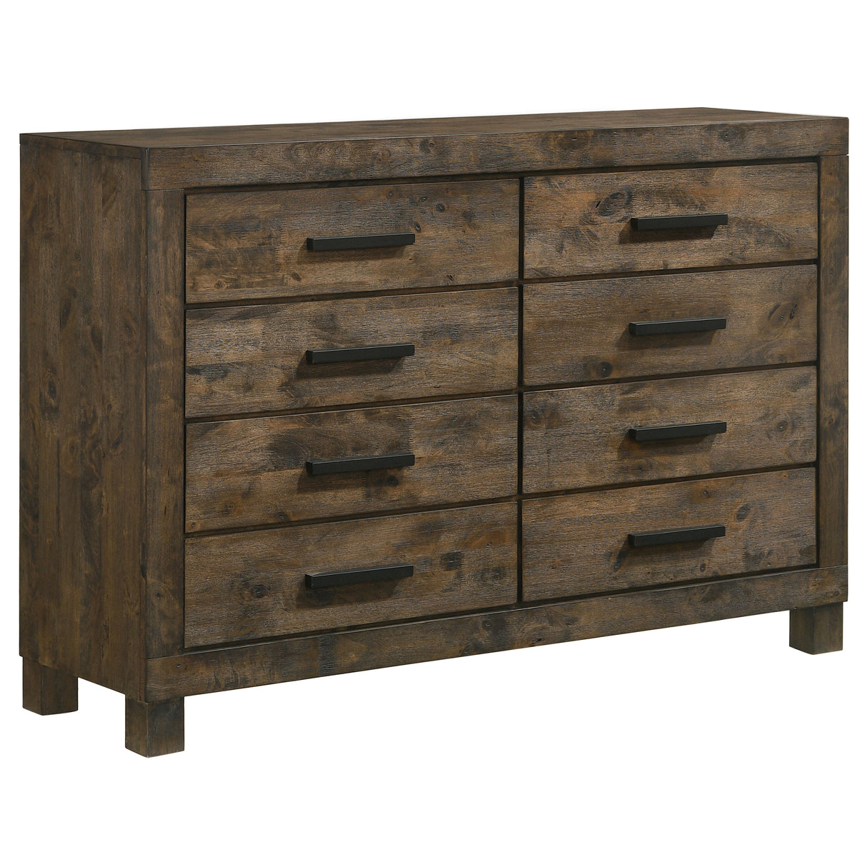 Furniture City Houma - Coaster - Woodmont 8-drawer Dresser Rustic Golden Brown - 222633