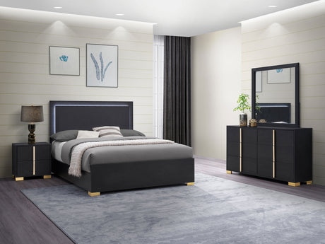 Furniture City Houma - Coaster - Marceline 4-piece Full Bedroom Set Black - 222831F-S4