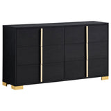 Furniture City Houma - Coaster - Marceline 6-drawer Dresser Black - 222833