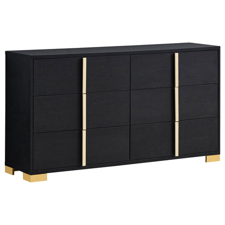 Furniture City Houma - Coaster - Marceline 6-drawer Dresser Black - 222833