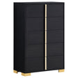 Furniture City Houma - Coaster - Marceline 5-drawer Bedroom Chest Black - 222835