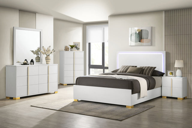 Furniture City Houma - Coaster - Marceline 5-piece Queen Bedroom Set White - 222931Q-S5