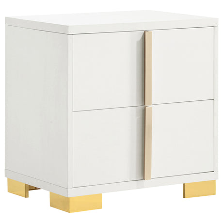 Furniture City Houma - Coaster - Marceline 2-drawer Nightstand White - 222932