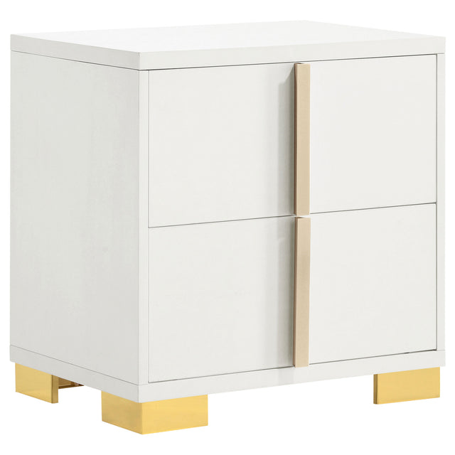 Furniture City Houma - Coaster - Marceline 2-drawer Nightstand White - 222932