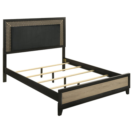 Furniture City Houma - Coaster - Valencia Wood Queen Panel Bed Black - 223041Q