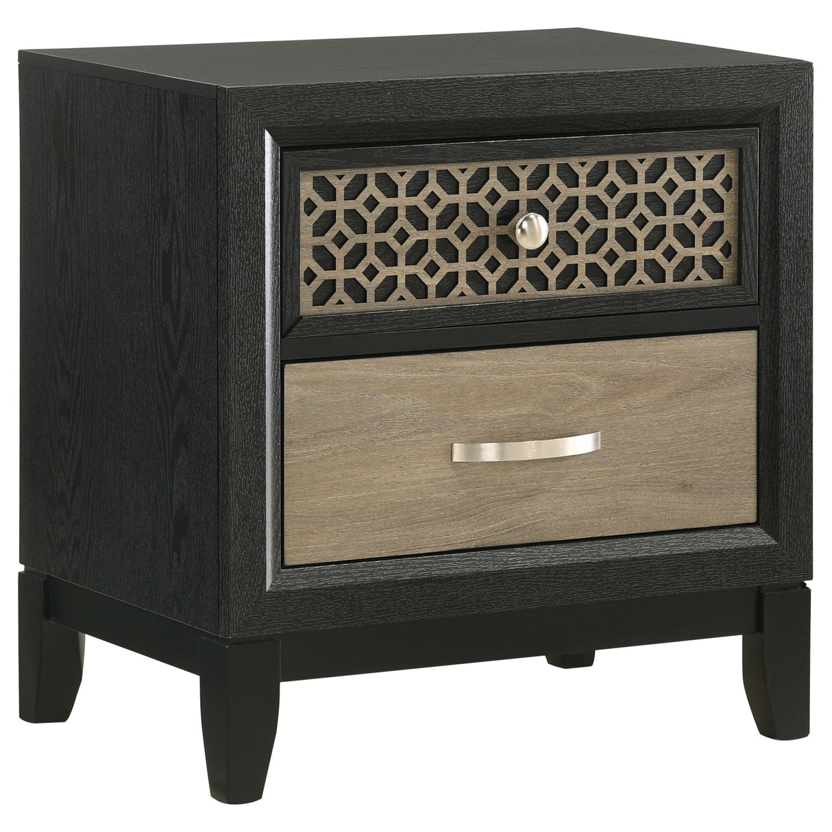 Furniture City Houma - Coaster - Valencia 2-drawer Nightstand Black - 223042