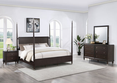 Furniture City Houma - Coaster - Emberlyn 4-piece Queen Bedroom Set Brown - 223061Q-S4