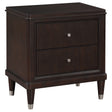 Furniture City Houma - Coaster - Emberlyn 2-drawer Nightstand Brown - 223062