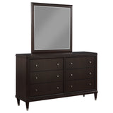 Furniture City Houma - Coaster - Emberlyn 6-drawer Dresser with Mirror Brown - 223063M