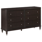 Furniture City Houma - Coaster - Emberlyn 6-drawer Dresser Brown - 223063