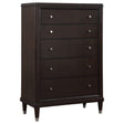 Furniture City Houma - Coaster - Emberlyn 5-drawer Bedroom Chest Brown - 223065