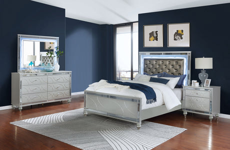 Furniture City Houma - Coaster - Gunnison 4-piece Queen Bedroom Set Silver Metallic - 223211Q-S4