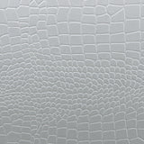 Gunnison Wood Queen LED Panel Bed Silver Metallic