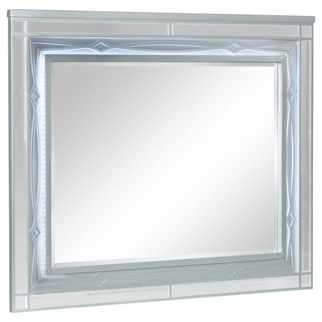 Furniture City Houma - Coaster - Gunnison Dresser Mirror Silver Metallic - 223214