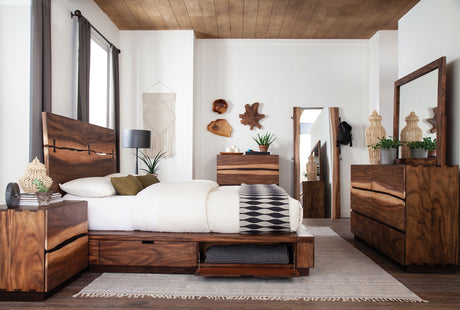 Furniture City Houma - Coaster - Winslow 5-piece Queen Bedroom Set Smokey Walnut - 223250SQ-S5